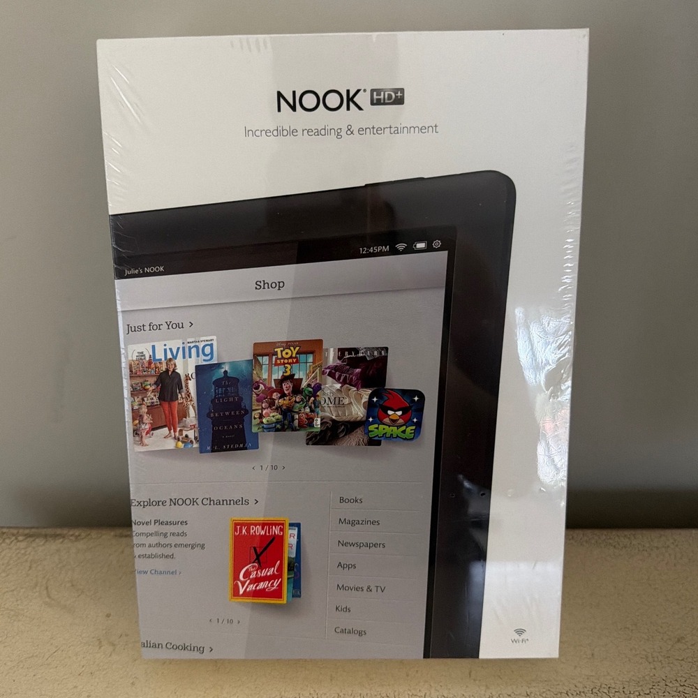 Barnes & Noble Nook HD+ 32GB 9in Tablet BNTV600 Smoke Black New Sealed